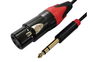 6.35mm Mono(dual Channel)/M to Canon M Audio Cable, Professional Cord for Microphone, Mixer, Guitar, Amplifier,Keyboard