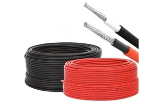 H1z2z2-K Flame Retardant Ce Red Black 4mm2 6mm2 Tinned Copper Inverter Dc Battery PV Solar Cable
