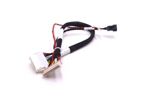 Custom Automotive Wiring Harness Kits OEM High-Flex 28AWG Shielded Cable Assembly with Dual-End Connectors & White Sleeving