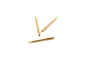 Factory Custom Brass Turning Parts Male Contact Pins CNC Machined Gold Plated Connector Pins for Automotive & Wire Harness