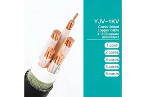 YJV Low Voltage Power Cable 0.6/1kV Copper Core XLPE Cable Insulated for Building Construction Industrial Distribution