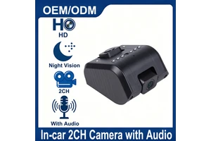 1080P AHD Dual Channel Security Cam Starlight Night Vision Voice Enabled Mic 130 Degree Wide Angle for Transit Bus Coach OEM/ODM