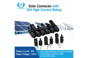 Waterproof Photovoltaic Solar Panel Mounting System Connector Electrical Wires Solar Cable