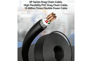 High Flex Drag Chain UL-2587-8G 3-Core 18AWG Cable, Braided Shielded Signal Cable for Robot Energy Chains 100m