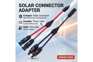 MC 4 High Voltage Solar IP67 Protection PPO Material PV Cable Connector For 10-14mm Cables Model