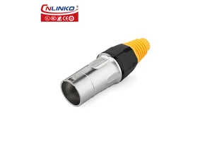 Cnlinko RJ45 Connector and Female Panel Mount Solder 8 Pin Rj45 Port Connector Plug