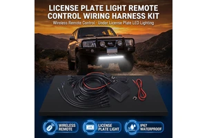 Universal 140W 9V-30V Automotive Wire Harness Rubber Relay Fuse Kit SUV License Plate Under-Lamp Auxiliary LED Light Bar