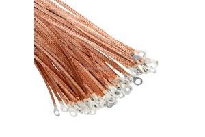 Connect Braided Copper Bus Braided Connector Grounding Strip Braided Flexible Transparent Industrial Customizable