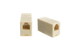 RJ11 RJ12 RJ25 Phone Line Cable Coupler F to Female Connector 6P6C Single