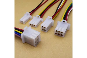 2.8mm Copper Nylon Motorcycle Electric Vehicle Connector Plug-in 2P-9P Male-female Docking Cable 60V 3A