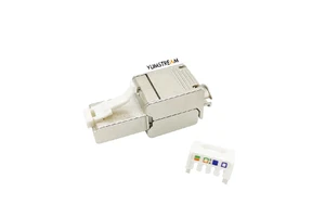 Data Center Network Ethernet Rj45 8P8C Cat6A Ftp Toolless Connectors Mini Type Rj45 Plug Connectors