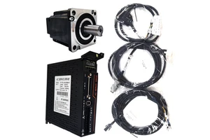 Flange 80 Ac CNC Servo Motor Kit High Torque 400W 750W 1KW Ac Servo Motor for Food Packaging