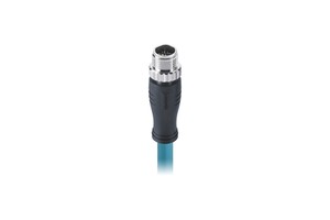 Industrial Camera M12 X Code Connector 8pin Male Molded PUR 1m Cat 6A S/FTP Ethernet Cable Shielded,free End