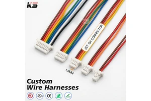 Custom Shr 3 4 5 Shr-5 Alternative 1.0mm Pitch 6 Pin Cable Jst Sh 1mm Black Jumper 5pin 6 8pin Connector 1.0 Cable Wire Assembly