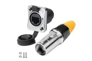 Cnlinko YT-RJ45 Dual Port IP67 Industrial Ethernet Joint RJ45 Male Female Mating Socket Original Stock For System Automation