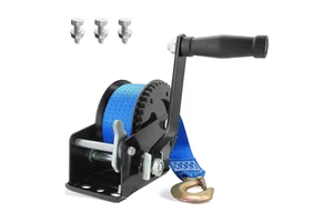 3500lbs High Quality Boat Trailer Hand Winch Handle with 26 Feet Steel Cable Hand Crank Winch