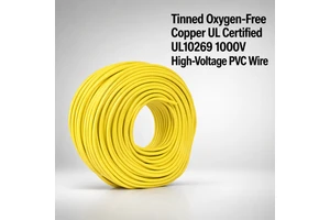 UL10269 6 AWG 13.3mm² PVC Power Cable 6Gauge Flexible OFC Copper Wire 1000V Industrial Electric for PV EV Robot Photovoltaic