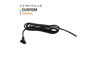 Reliable PC Power Cable 360 Degrees Swivel and Brazil 2 Cores For Hair Styling Devices