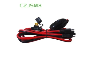 CZJSMX High Temperature Resistant SAE Connector Wire Harness with Switch 16AWG 36V 25A Silicone Insulation CE Certified