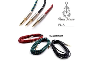 Wholesale 3 Meter Woven Musical Instrument Cable for Accessories Guitar Cable