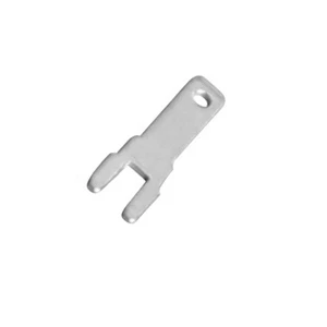 Custom 10A Metal Electrical PCB Tab Terminal Steel Stamped Part With Copper Contact For Power Applications