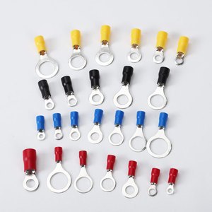 PVC Insulated Tin Plated Brass Electrical Power Crimp Terminal Cable Lug BOERDA RV2-5