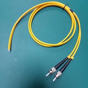 Yellow ST Connector Pigtail Fiber Optical Jumper ST to ST Fiber Optic Patch Cord