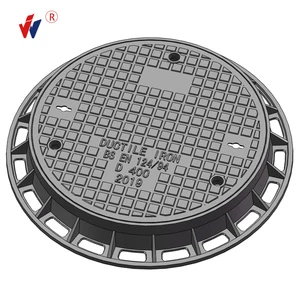 Sewerage Utility Cover C250 D400 EN124 Round GGG 500-7 Customized Ductile Cast Iron Manhole Cover Locking Cover and Frame