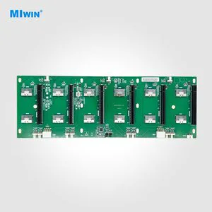 Custom Miwin Factory Price 12 8654 X8 Connectors 6 Slots PCIe 4.0 X16 GPU Backplane PCIE 4.0 6 Slots GPU Baseboard for AI Server