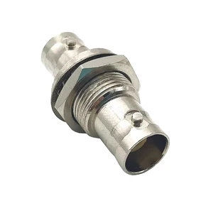 BNC Female to Female RF Coaxial Connector Chassis Adapter Screw Panel Bulkhead Panel Mount Coax Plug