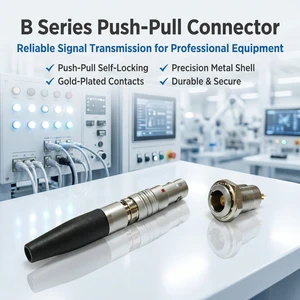 UHUB B Series 0B FGG EGG Push-Pull Self-Locking Connector For Lab Analysis Device 0b 3 Pin Circular Plug