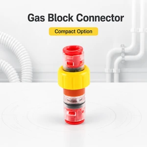 Transparent Microduct Gas Block Connector Push Fit LBK Series Fiber Optic Micro Pipe Gas Block Coupler Wholesale