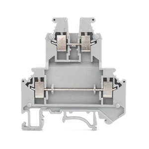 UKK3 Double-Level Terminal Block 2.5mm² Screw Connection DIN Rail Mount Multi-Level Industrial Power Distribution Connector