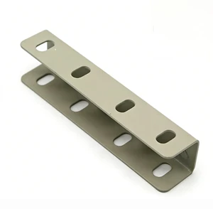 Industrial Carbon Steel U-shaped Connecting Piece with Galvanized Surface and Screws for Cable Tray Accessories