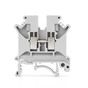 UK5N DIN Rail Screw Terminal Block 4mm2 12 AWG Feed Through Wire Connector Universal Electrical Terminal