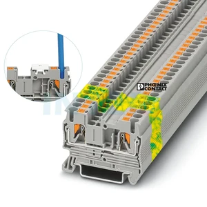 3209510,PT 2.5 PA66 Universal Installation Panel Mounted Push-in Feed Through Din Rail Electric Terminal Block