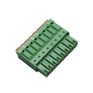 Hot Products Connector 3.5Mm Pitch Green Plastic Female Black Barrier Terminal Custom European Terminal Block