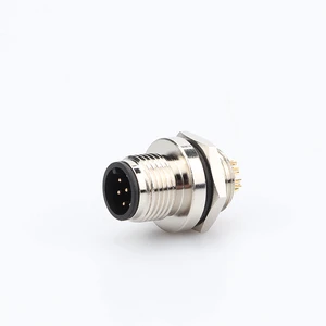Factory Round DIN Connectors M5, M8, M12, M16 Options, 3 To 17 Pins, Copper & Brass Contacts For Wire Connections