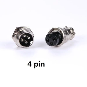 Metal Connector Aviation Socket GX12 GX16 Cable Connector