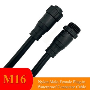 JOYL M16 3-5 Pin Vibration Proof Waterproof Power RF Copper Gold Plating Electrical Connector Male Female Pair For Vehicle