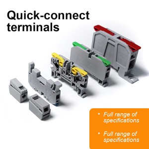 Pressure-free Quick Wiring Terminal DIN Rail Wire Connectors Fast Terminal Blocks for Power Wiring