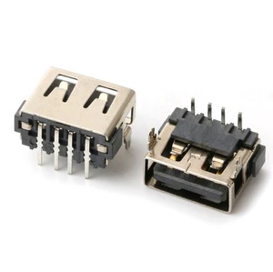 Pcb 4 Pins Height 6.3 Male Usb Connector Usb Charge Connector
