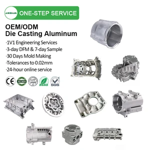 Custom ADC12 A380 Aluminum Alloy Die Casting Service with Precision CNC Machining for Automotive Electric Motor Housing
