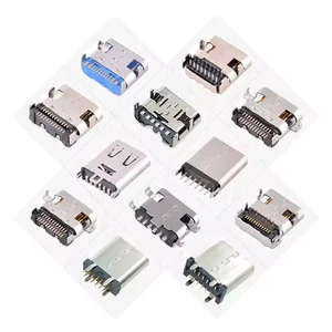 Type-C USB Jack Female Connector 6 Pin 24 Pin SMT 16P USB-C Type C Connector Waterproof JAE Molex USB Connector