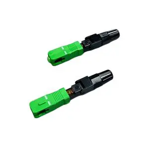 Fiber Optic Assemblies SC-APC-01 FTTH Fiber Optical SC-APC Single Mode Mini Cable Connector with 1 Year Warranty