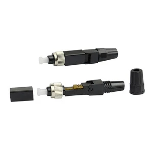 FTTH Telecom Pre-embedded FC/UPC Fiber Optic Fast Drop Cable With Quick Cold & Cold Splice Connectors