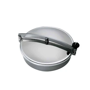 Sanitary Stainless Steel 304/316 Customized Circular Manhole Cover Manway Without Pressure