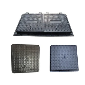Weight EN124 D400 Ductile Iron Double Rectangular Sewer Manhole Cover & Frame