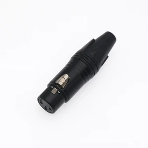 XLR Male Connector with 3P Pins NC3FXX 3-5 Cores Zinc Alloy Housing Copper Contact Material for MIC Microphone Mixer Cable