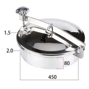 OEM Manhole for tank DN250 mm Circular Manhole Cover for Welding Stainless Steel 316 Sanitary Grade Manhole Cover